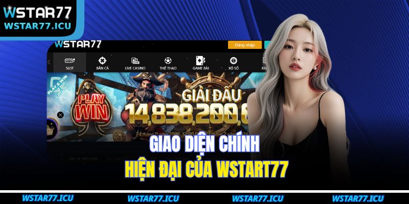 Trang chủ 24 Giao diện chính hiện đại của WSTART77